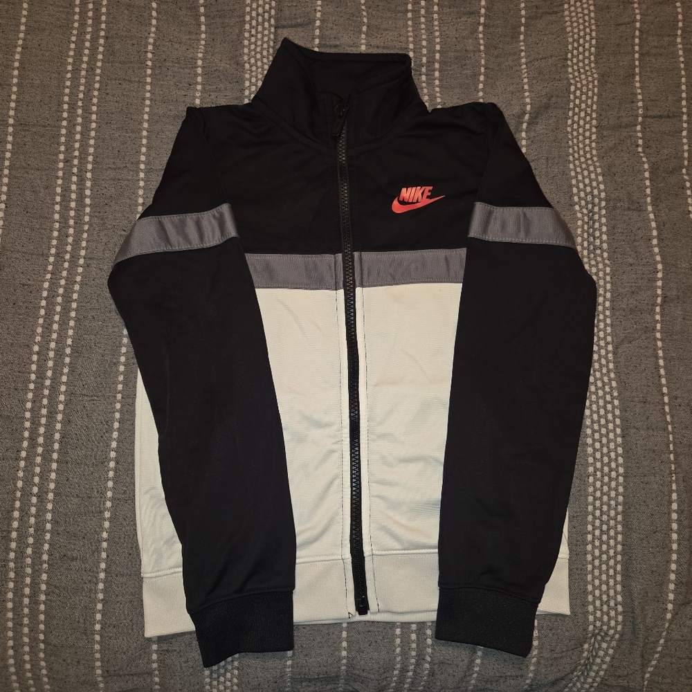 Nike Black and White Jacket with Red Accents